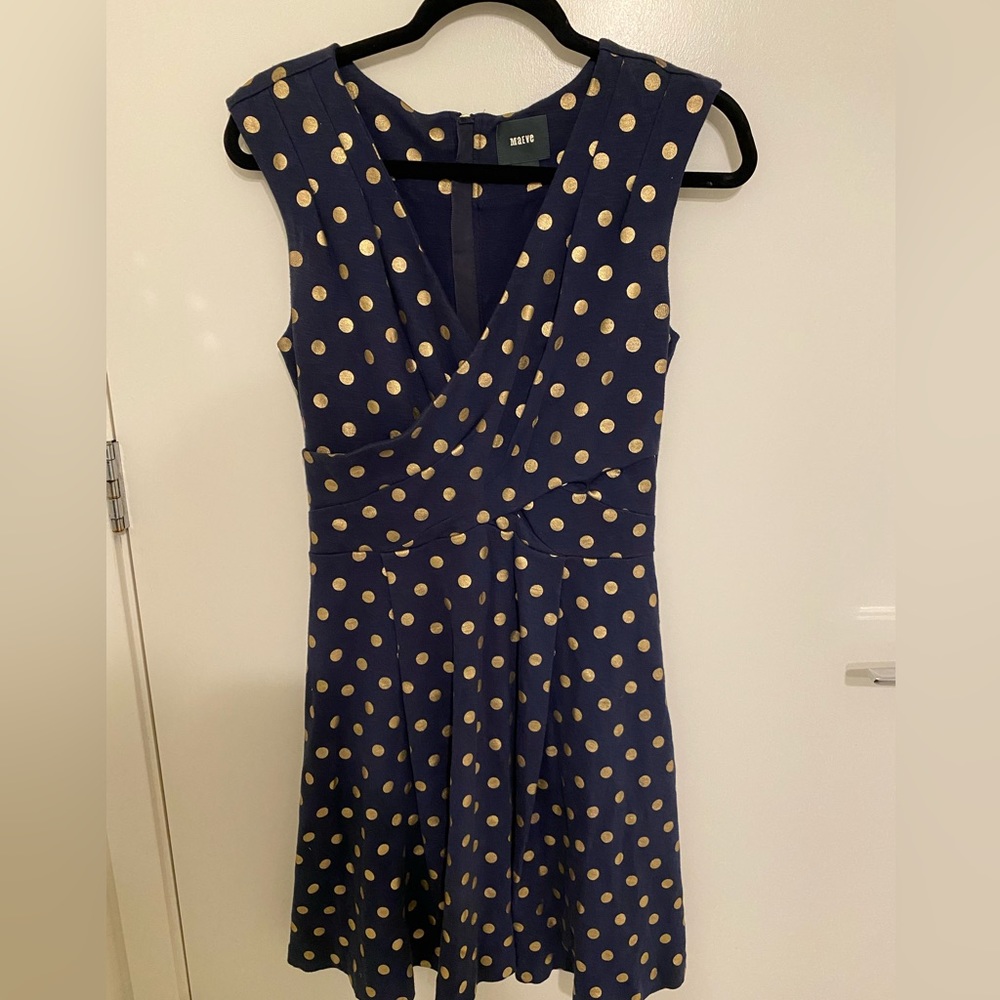 Anthropologie navy dress